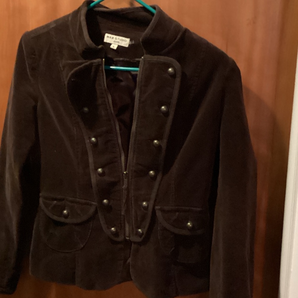Max studios Women's Dark Brown corduroy blazer